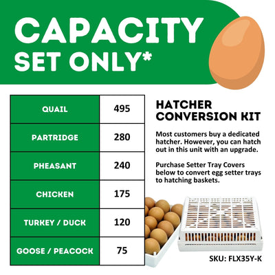 HB175 S - Egg Incubator - Setter